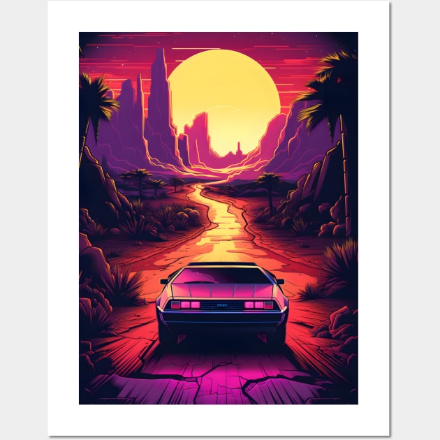 Dream Delorean Wall Art by HorseDriftKNS